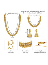 Peora Traditional Kasumala layer Bridal Set - Gold