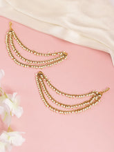 Peora Layered Charm Drape Ear Chain - Gold