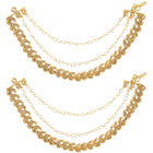 Peora Royal Cascade Drape Ear Chain - Gold