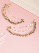 Peora Royal Cascade Drape Ear Chain - Gold