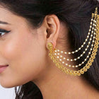 Peora Royal Cascade Drape Ear Chain - Gold
