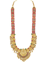 Laxmi Motif Faux Kundan Necklace Set - Gold