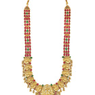 Laxmi Motif Faux Kundan Necklace Set - Gold