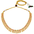 Classic Heritage Ruby Bead Necklace Set - Rani Pink Green