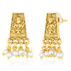 South Temple Laxmi Necklace with Pearls - Gold
