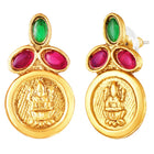 Peora Traditional Lakshmi Coin Choker Necklace Set