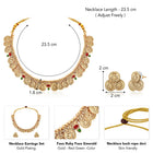 Lakshmi Coin Temple Necklace Set - Gold
