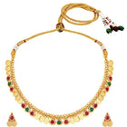 Royal Heritage Coin Lakshmi Necklace Set - Gold