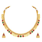 Royal Heritage Coin Lakshmi Necklace Set - Gold