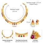 Royal Heritage Coin Lakshmi Necklace Set - Gold