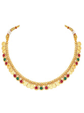 Royal Heritage Coin Lakshmi Necklace Set - Gold