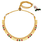 Royal Heritage Coin Lakshmi Necklace Set - Gold