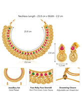 Authentic Laxmi Coin Necklace Set - Gold