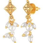 Gold Plated Pearl Cascade Necklace Set