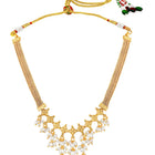 Gold Plated Pearl Cascade Necklace Set