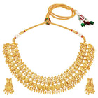 Peora Gold Plated Coin Lakshmi Necklace Set