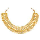Peora Gold Plated Coin Lakshmi Necklace Set