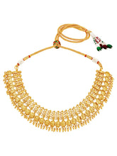 Peora Gold Plated Coin Lakshmi Necklace Set
