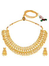 Peora Gold Plated Coin Lakshmi Necklace Set