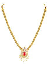 Peora Ruby Grace Necklace Set - Gold