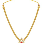 Peora Ruby Grace Necklace Set - Gold