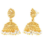 Handcrafted Pearl Laxmi Necklace Set - Gold