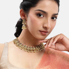 Peora Regal Traditional Lakshmi Necklace Set