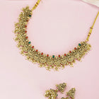 Peora Regal Traditional Lakshmi Necklace Set