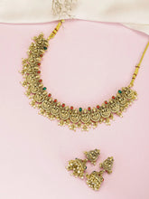 Peora Regal Traditional Lakshmi Necklace Set