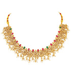 Peora Regal Traditional Lakshmi Necklace Set