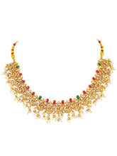 Peora Regal Traditional Lakshmi Necklace Set