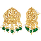 Peora Antique Ruby Green Lakshmi Necklace Set