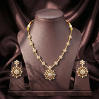 Peora Floral Radiant Petal Necklace Set - Gold