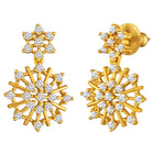 Peora Floral Radiant Petal Necklace Set - Gold