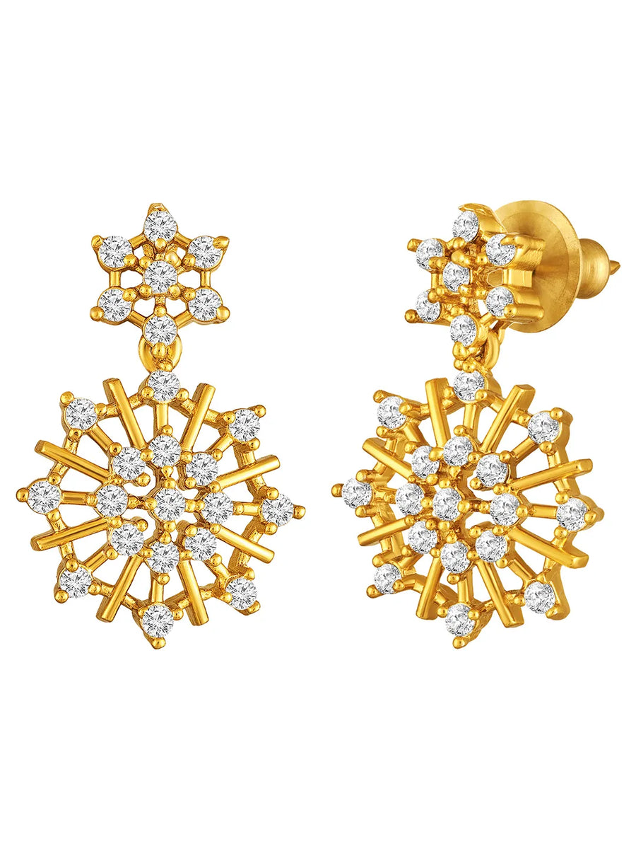Peora Floral Radiant Petal Necklace Set - Gold