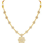 Peora Floral Radiant Petal Necklace Set - Gold
