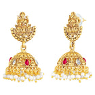 Peora Havey Regal Kasu Bridal Necklace Set - Gold