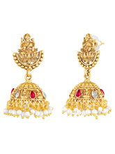 Peora Havey Regal Kasu Bridal Necklace Set - Gold
