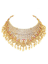 Peora Havey Regal Kasu Bridal Necklace Set - Gold