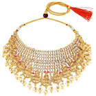 Peora Havey Regal Kasu Bridal Necklace Set - Gold
