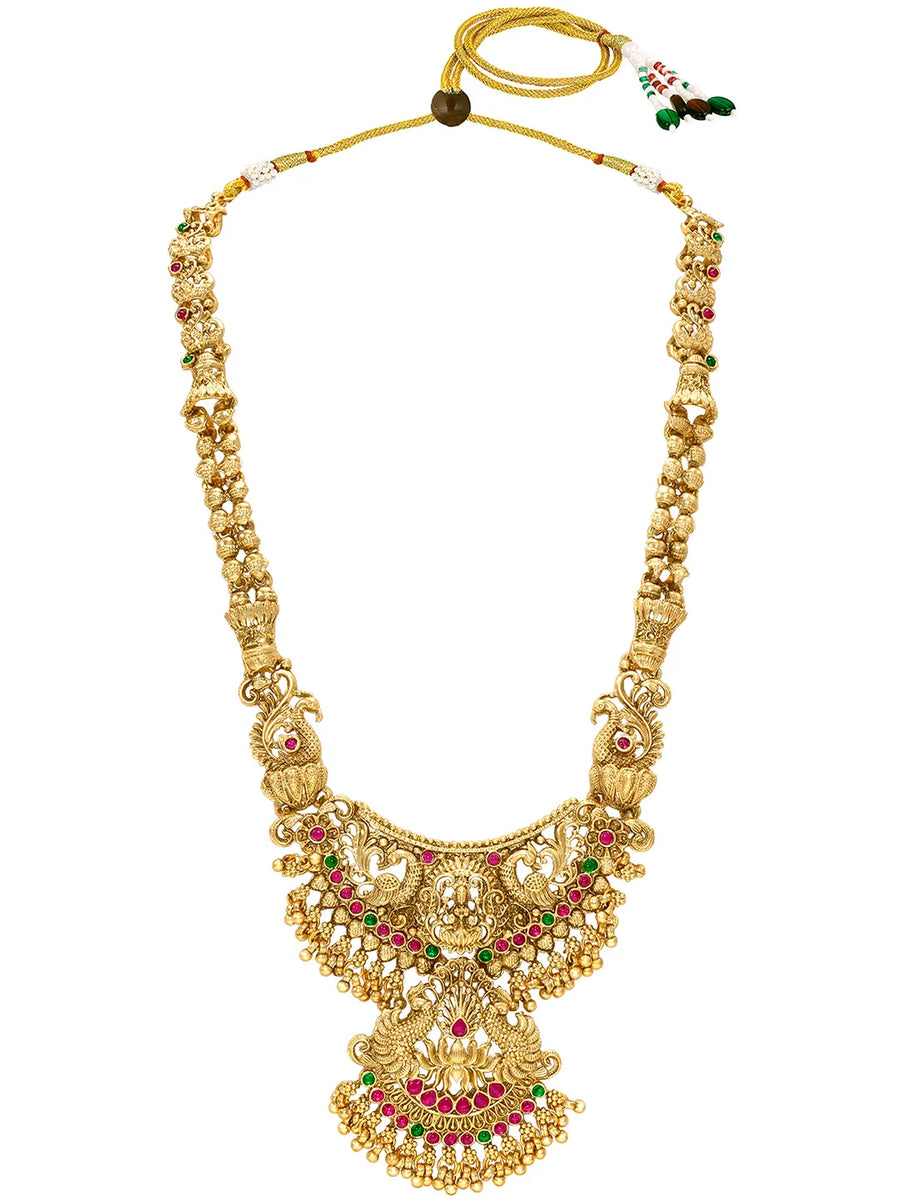 Peora Royal Bridal Necklace Set - Gold