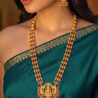 Peora Royal Heritage Bridal Necklace Set - gold