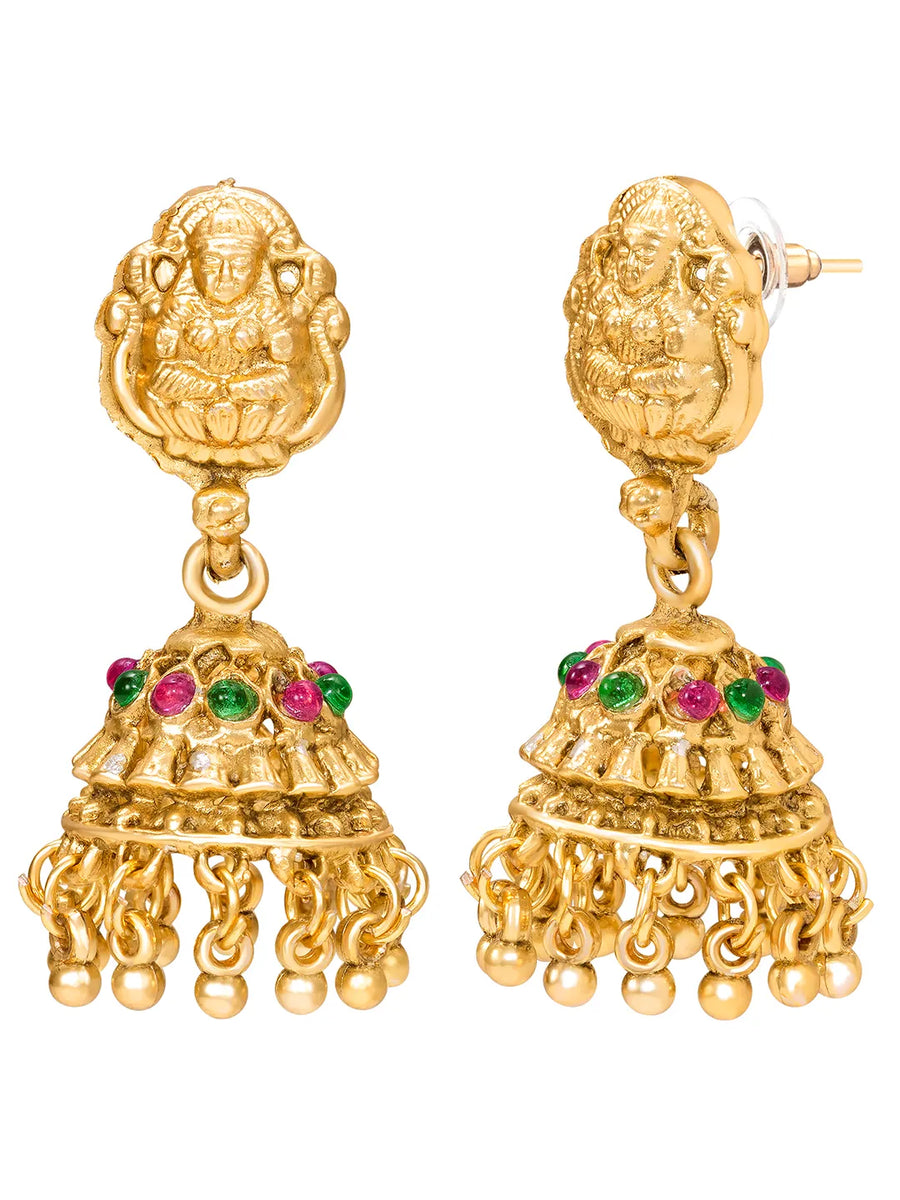 Peora Royal Heritage Bridal Necklace Set - gold