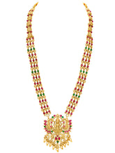 Peora Royal Heritage Bridal Necklace Set - gold