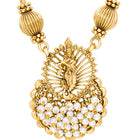Peora Royal Temple Pearl Necklace Set - Gold