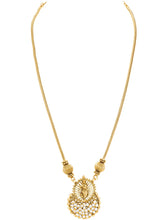 Peora Royal Temple Pearl Necklace Set - Gold
