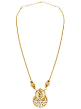 Peora Royal Temple Pearl Necklace Set - Gold