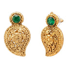 Gold Plated Green Mango Motif Necklace Set