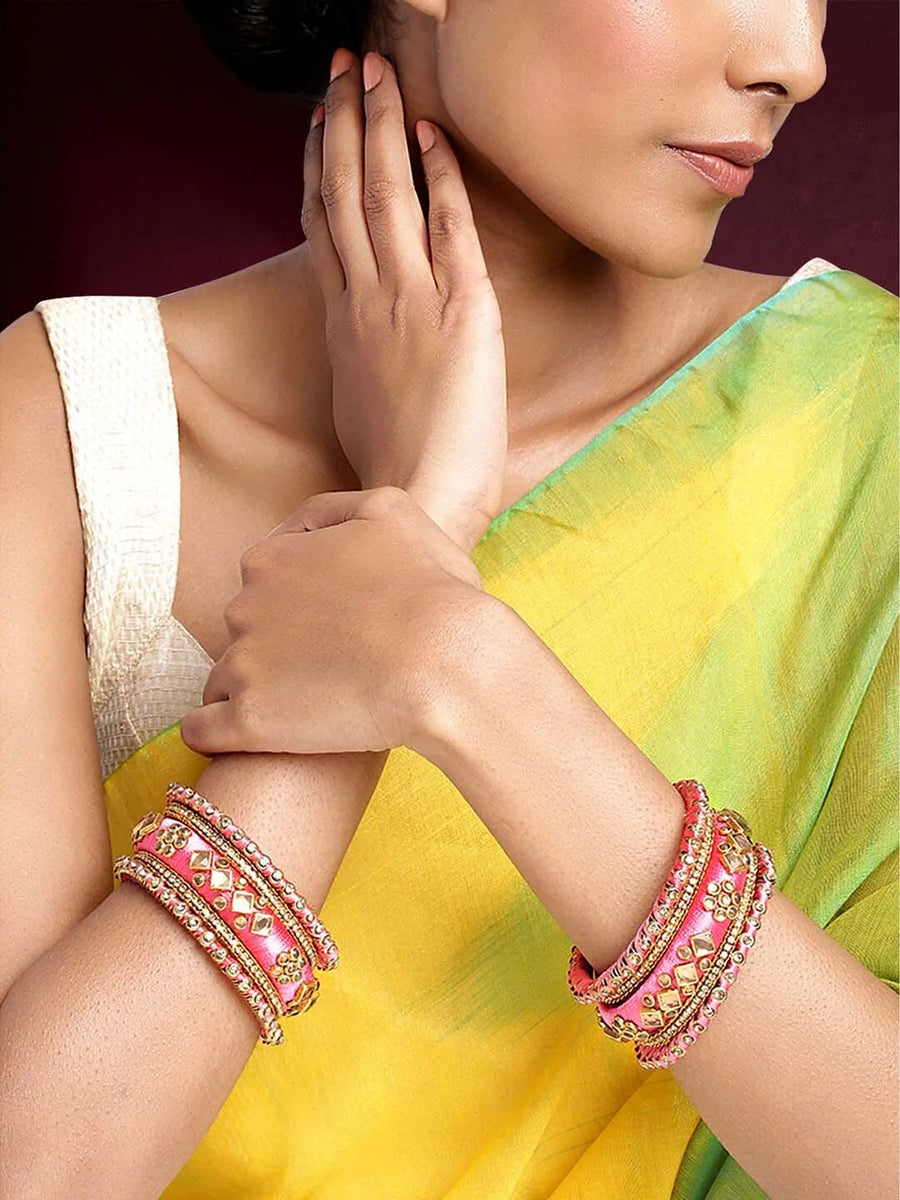 Kundan Bangles | Peora Jewellery – Royal Traditional Designs