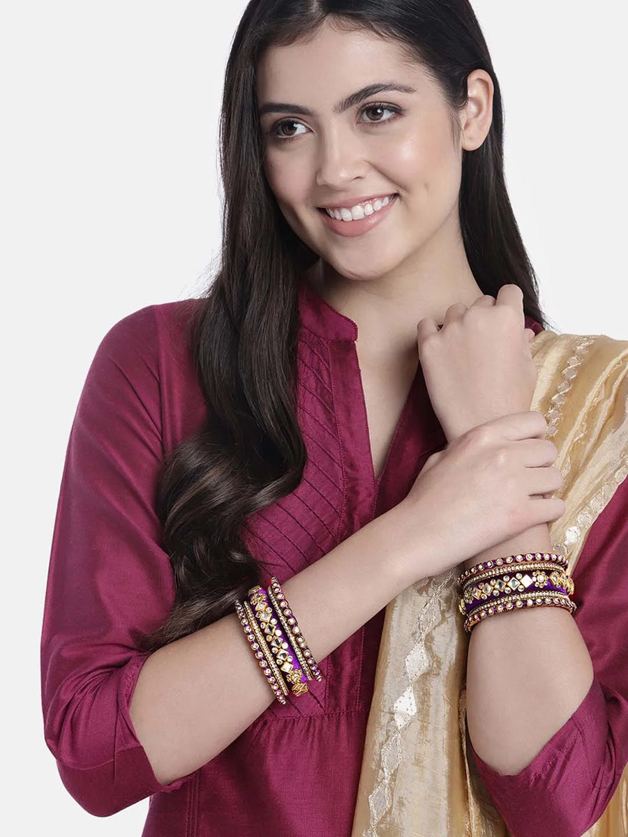 Kundan Bangles | Peora Jewellery – Royal Traditional Designs